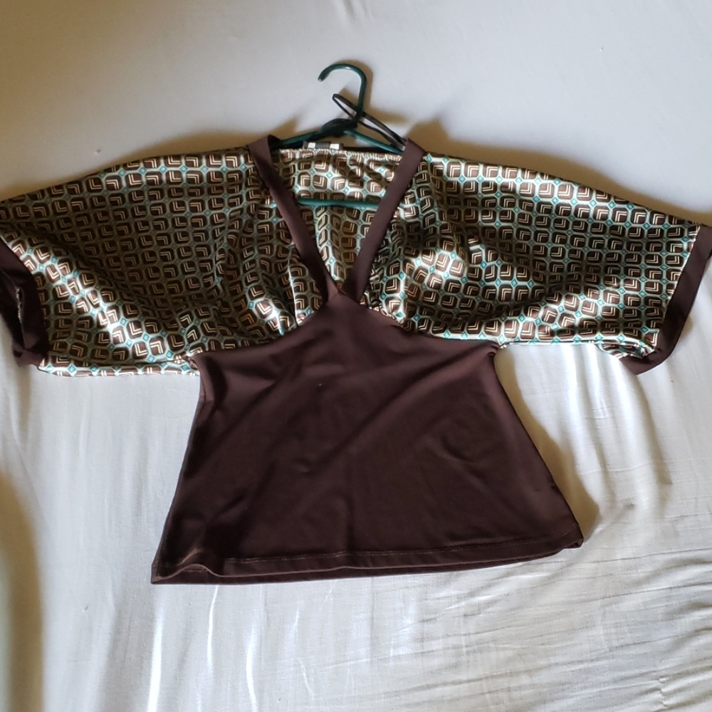 BCX Silky Batwing Top Medium
